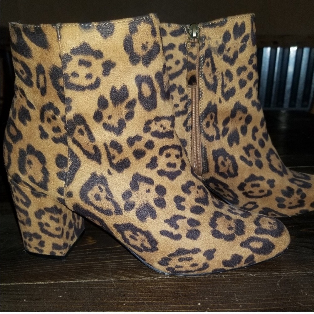 Leopard Print Booties